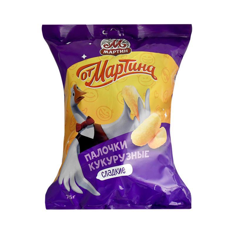 Եգիպտացորենի ձողիկներ «Օտ Մարտինա» քաղցր 75գր