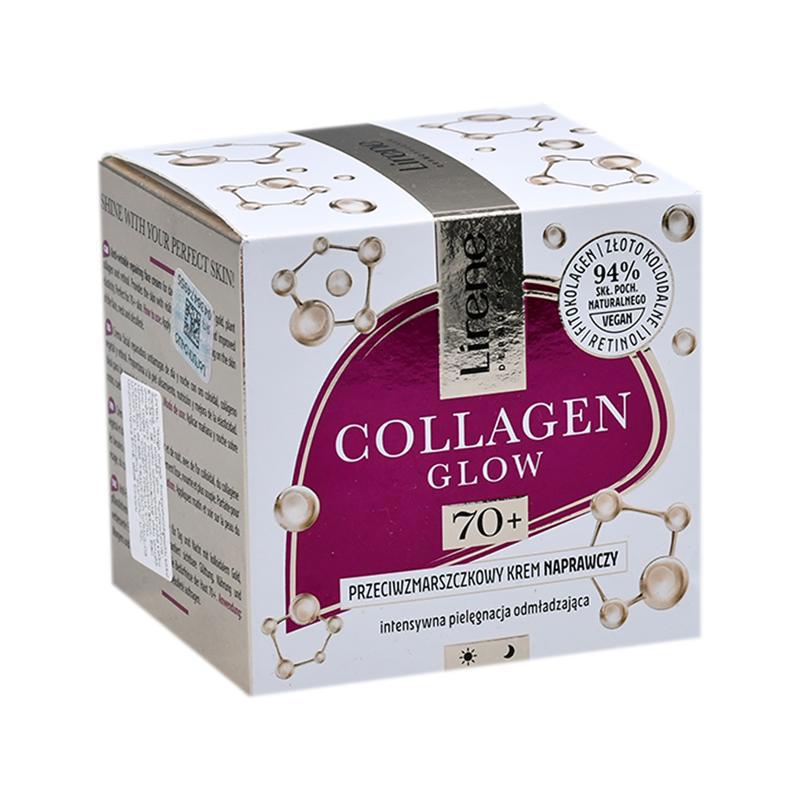 Face cream "Lirene" collagen, repairing 70+ 50ml