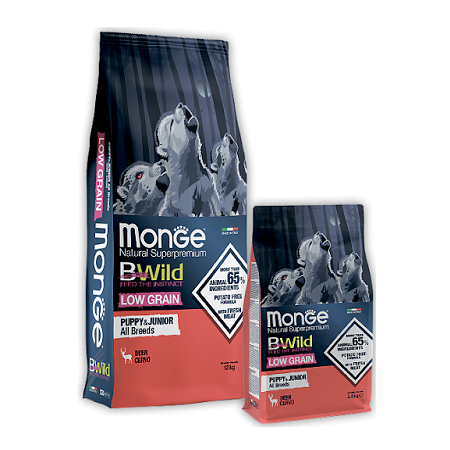 Monge Bwild Չոր կեր եղնիկի մսով ձագերի համար, 1կգ