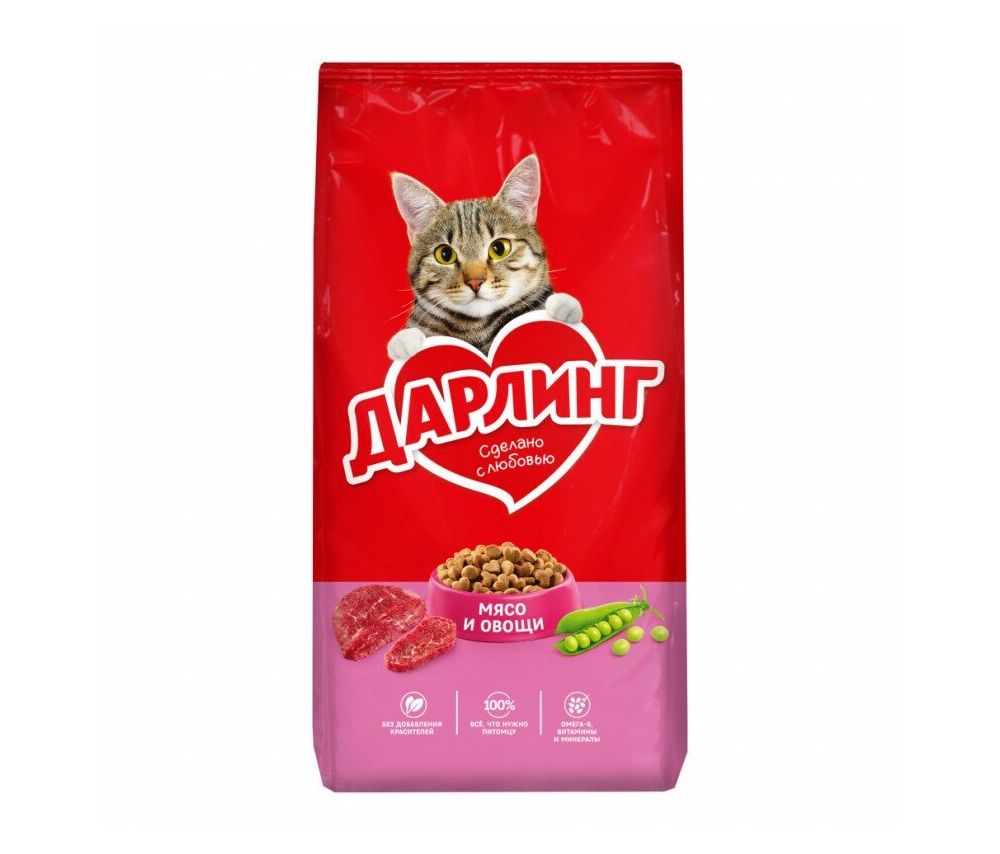 Կատվի չոր կեր Darling (հասուն կատուների համար) 1կգ