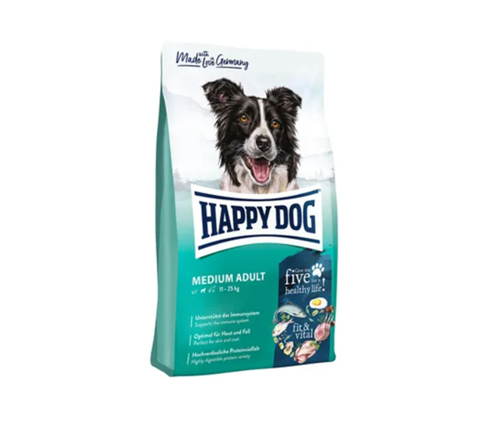 Շան չոր կեր Happy Dog Medium Adult