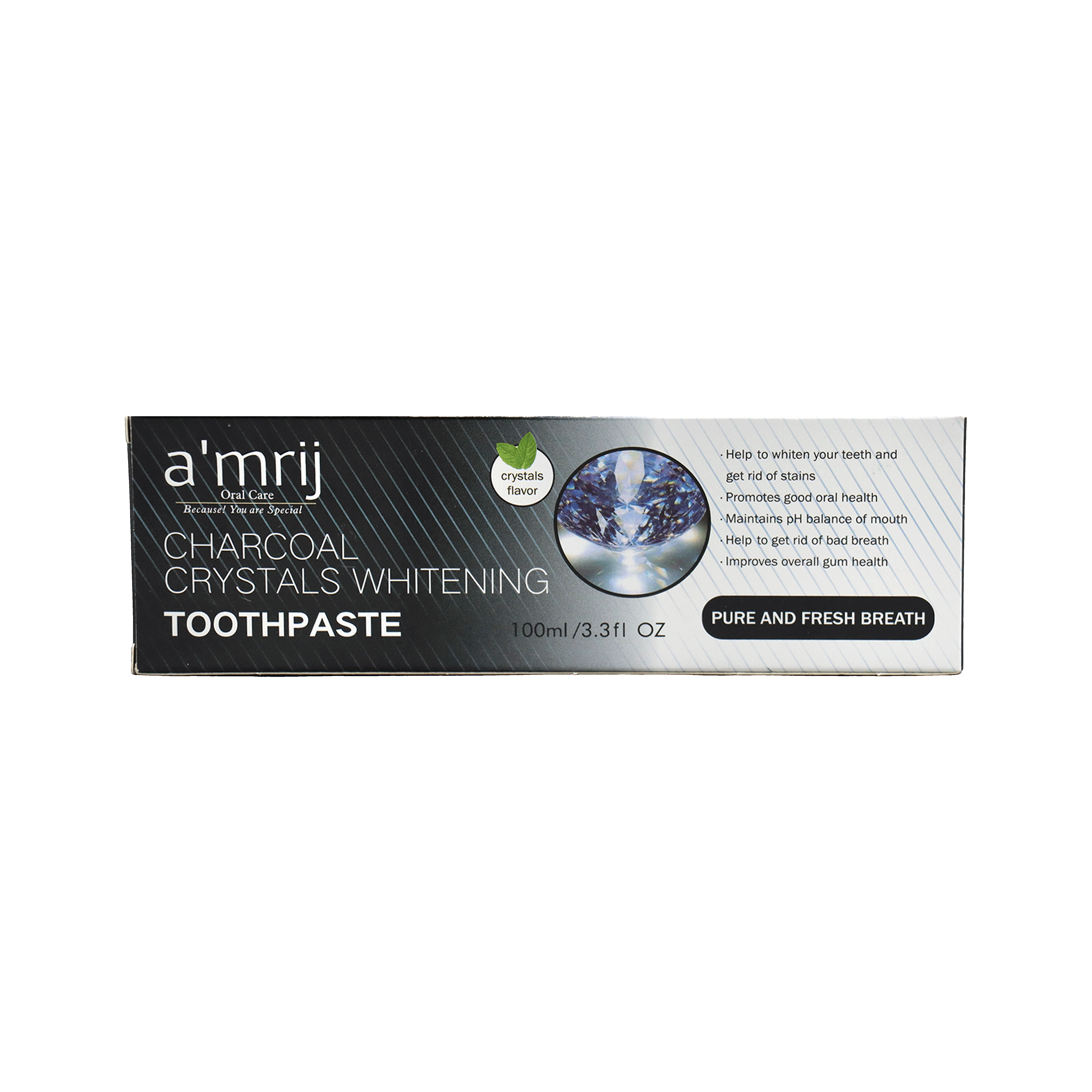 Toothpaste "Amrij" charcoal crystals 100ml