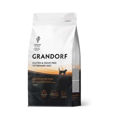 Grandorf Vet Cat Gastrointestinal չոր կեր՝ հնդկահավի մսով, ստամոքս-աղիքային հիվանդություններ ունեցող