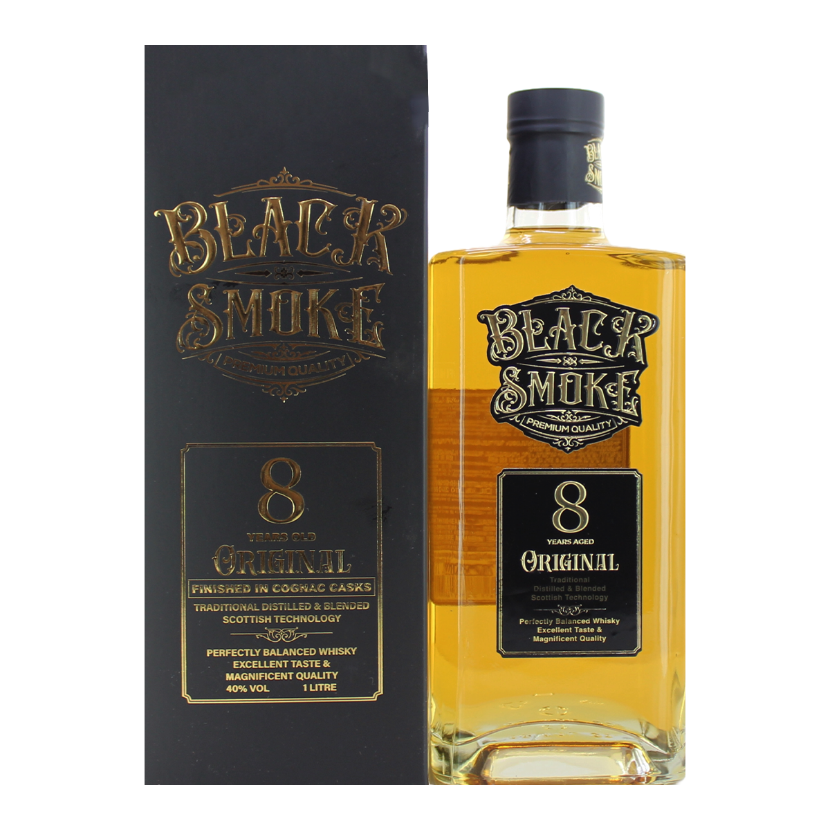 Whiskey "Black Smoke 8" 1l