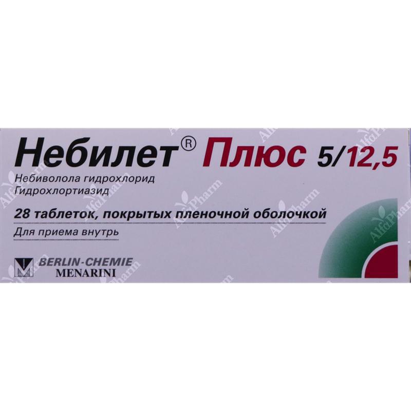 Նեբիլետ պլյուս դհտ թ/պ 5մգ/12.5մգ x 28