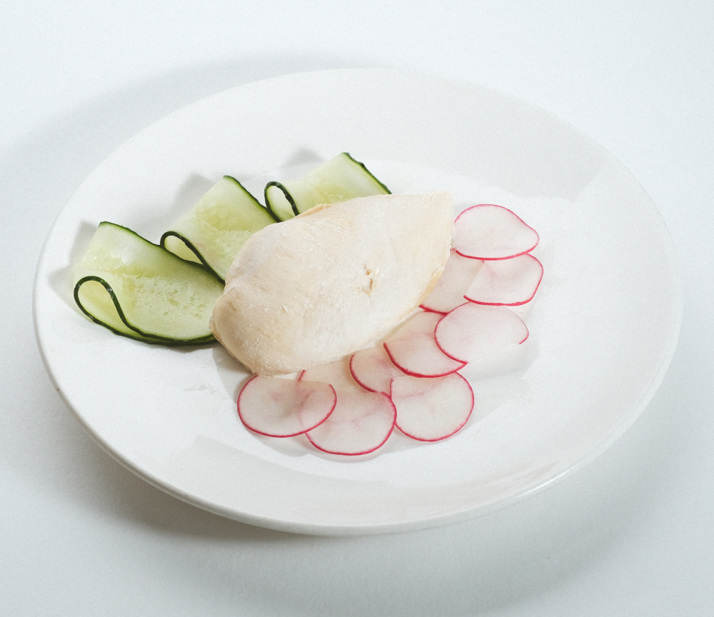 Boiled chicken breast