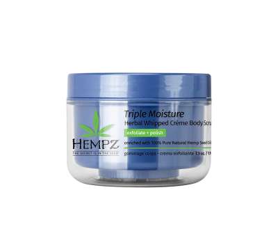 Hempz Triple Moisture Herbal Whipped Crème Body Scrub 7.3oz/176g