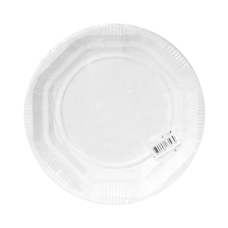 Disposable plates "Oval Plast" white 16.5cm 6pcs
