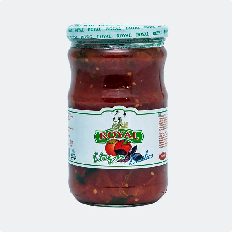 Canned Royal lecho basil 650g