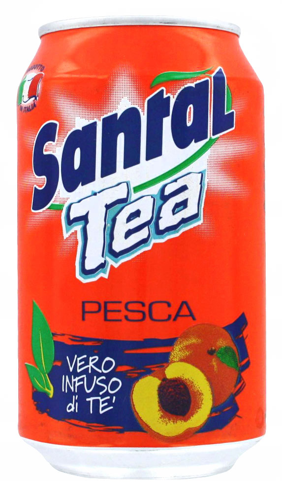 Ice tea with peach flavor "Santal" 0.33l 