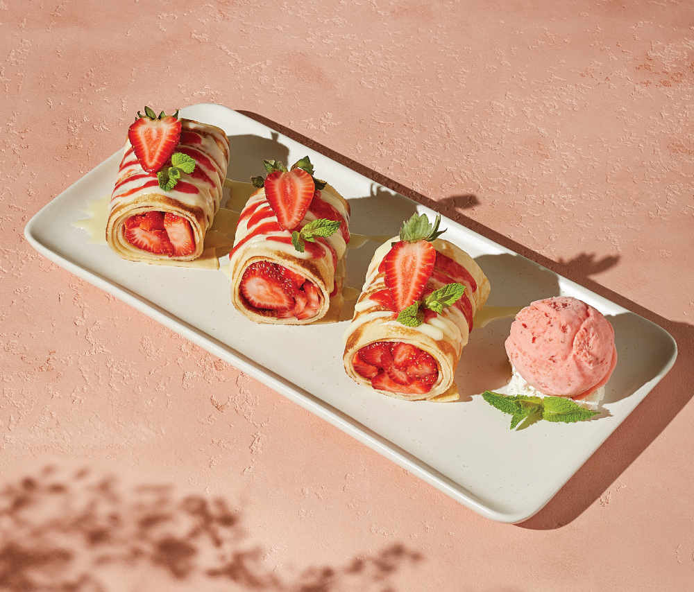 Ելակ-Սպիտակ Շոկոլադ Կրեպ