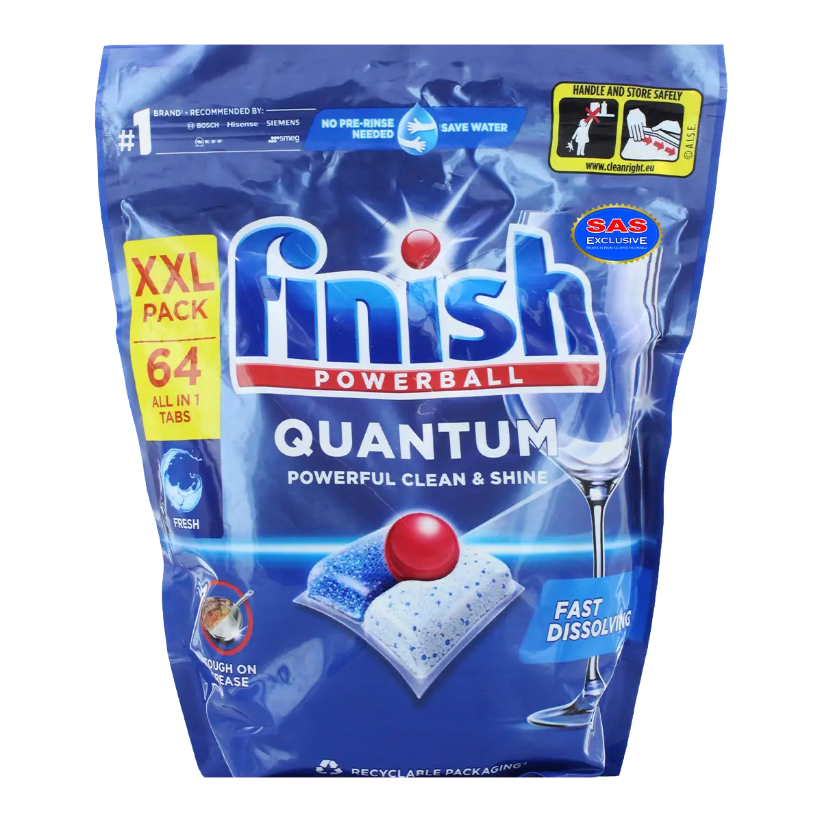 Capsules for dishwasher use "Finish Powerball Quantum" 64 pcs
