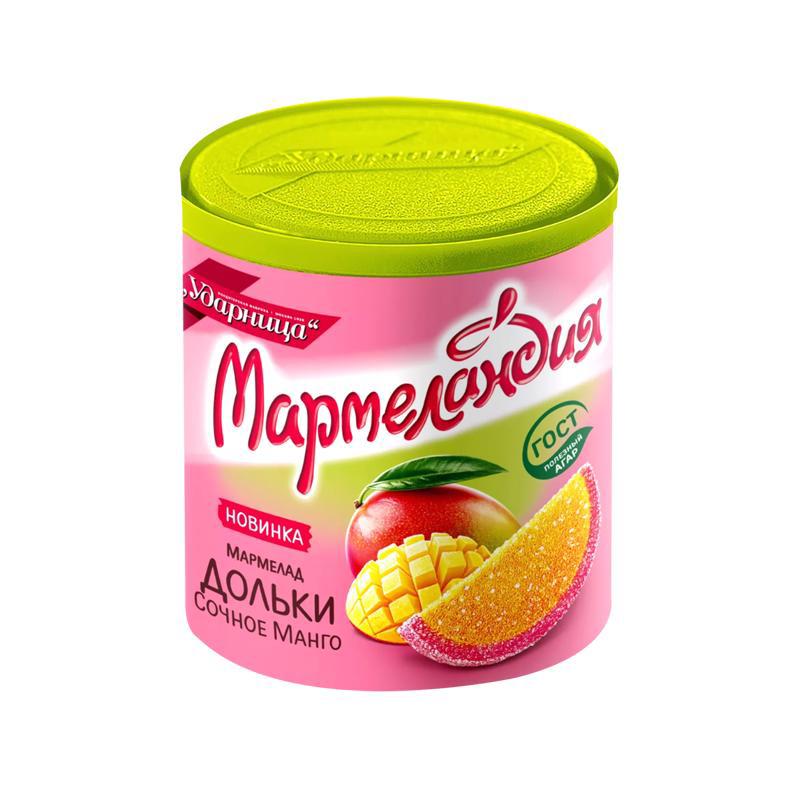 Мармелад Ударница Марм.манго дольки 250г
