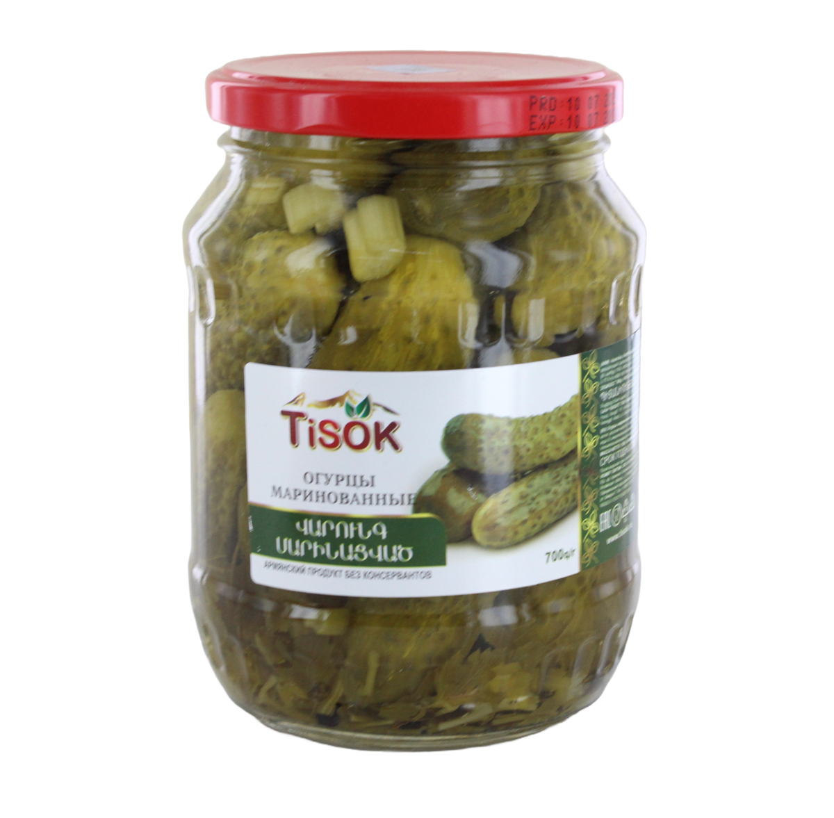 Огурцы маринованные "Tisok" 700г
