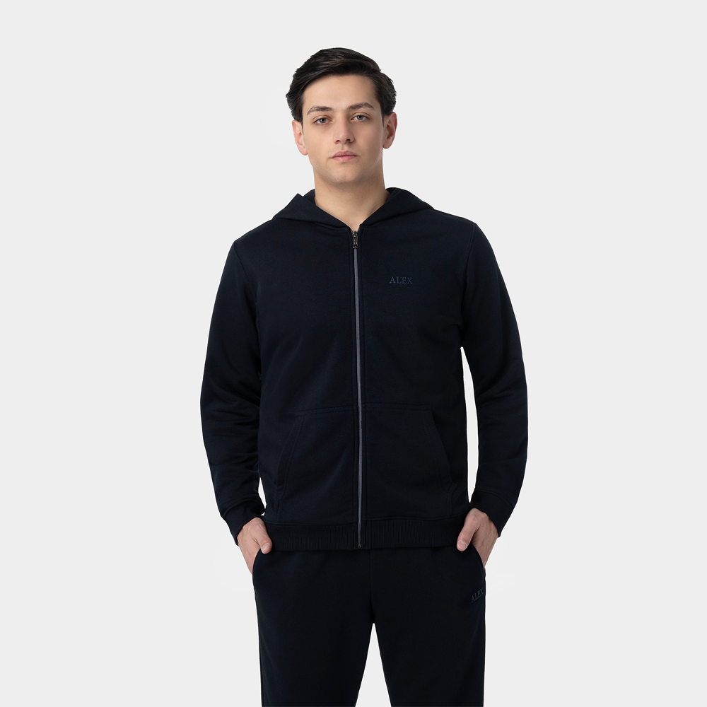 Men’s hoodie zip-through