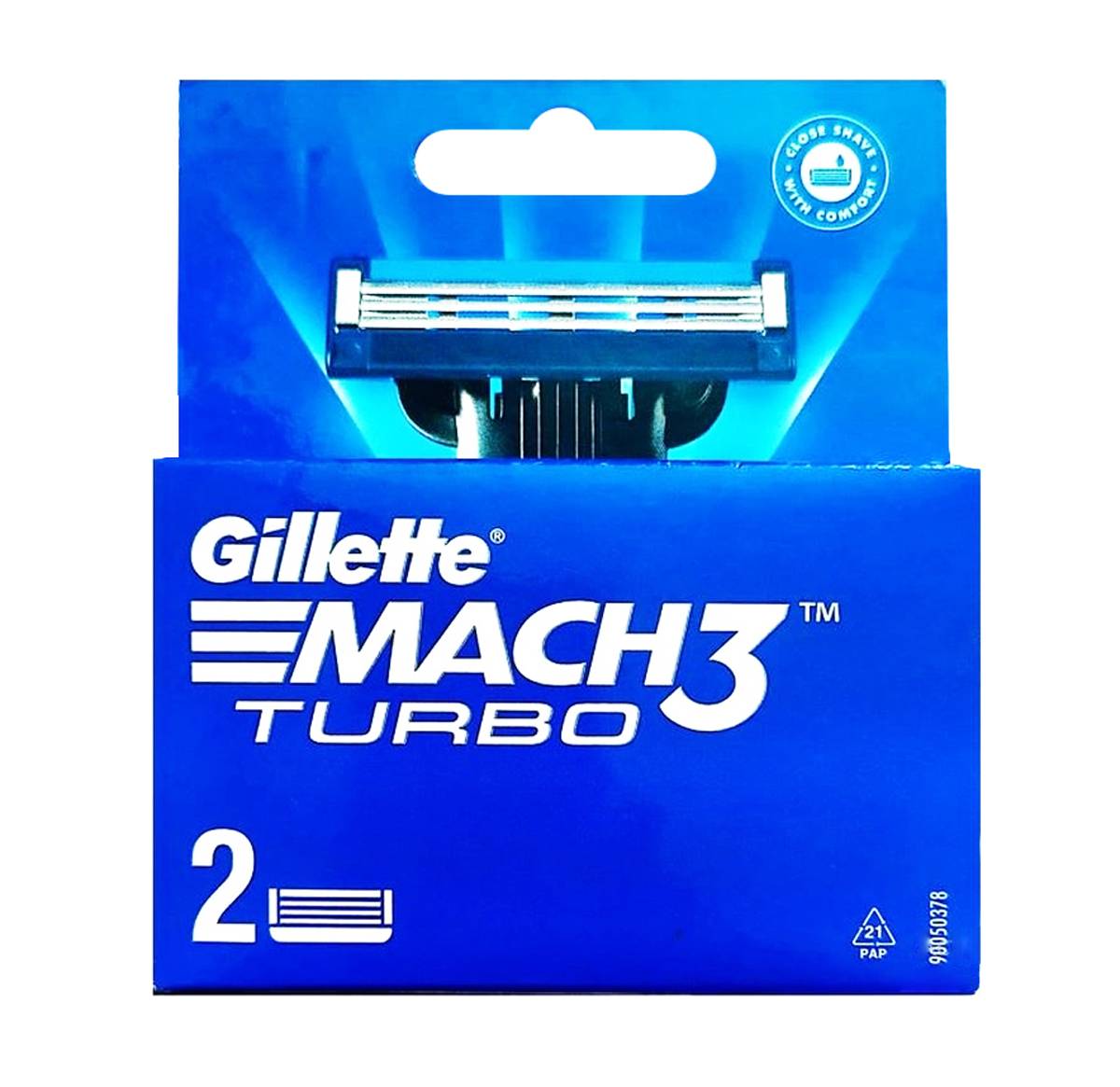 Кассеты для бритвенного станка "Gillette Mach 3 Turbo" 2 шт
