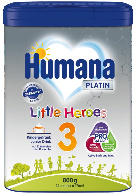Humana Platin N3 Փոքրիկ հերոս կաթնախառնուրդ 800գ