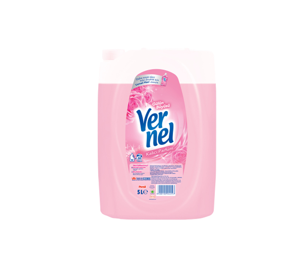 Փափկեցնող միջոց լվացքի համար, վարդի բուրմունքով "Vernel" 5 լ․