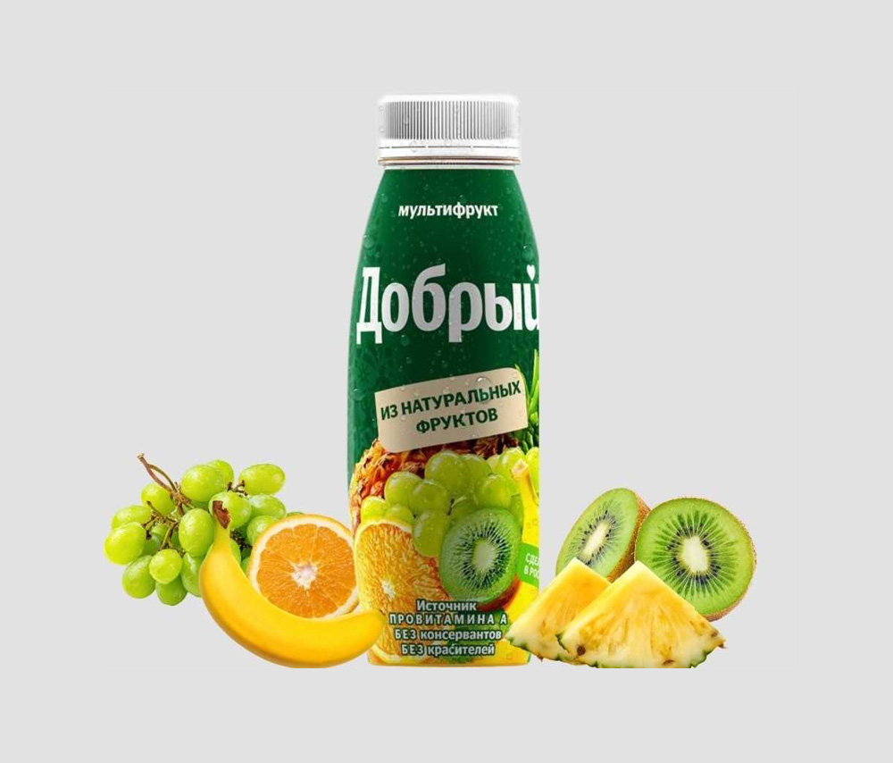 Բնական հյութ «Добрый» (մուլտի) 0.3լ