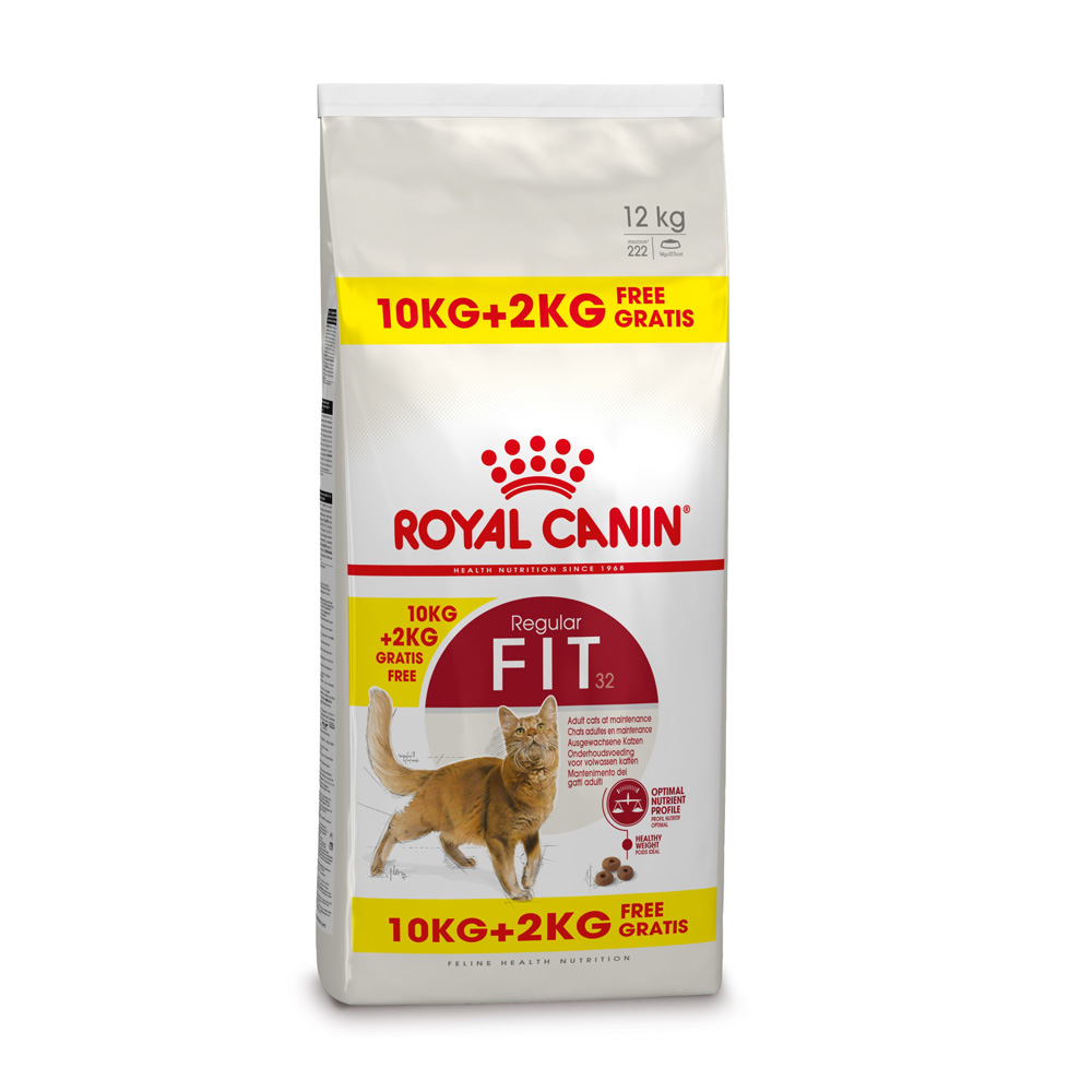 Կատվի չոր կեր Fit 32 Regular 10+2կգ