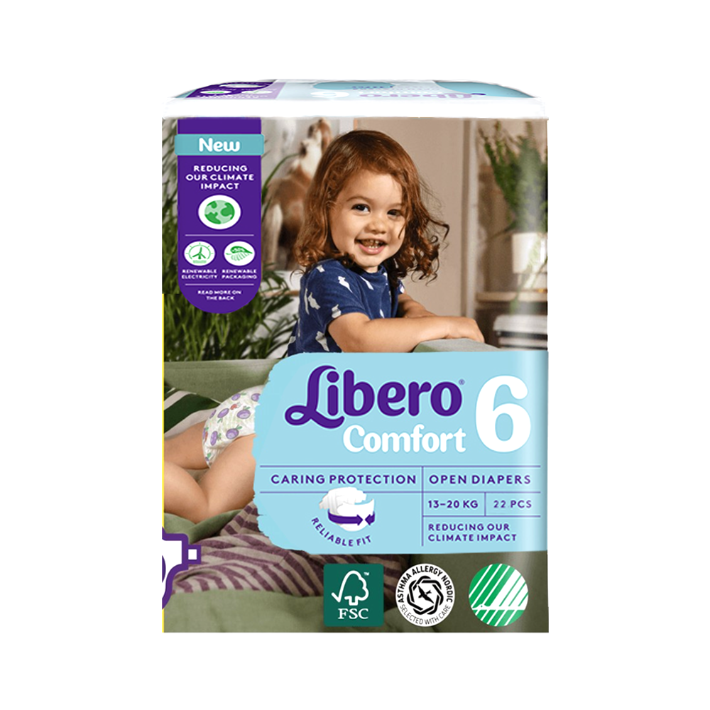 Подгузники Libero Comfort 6 13-20кг 22шт