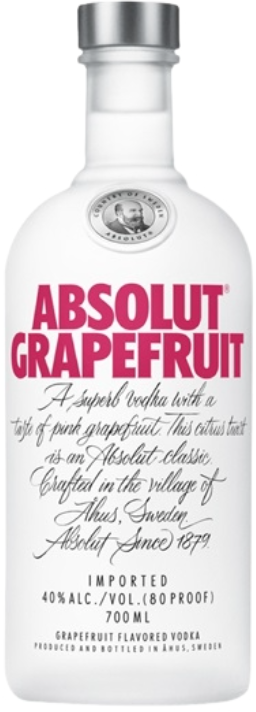 Водка грейпфрутовая "Absolut" 0.7л 