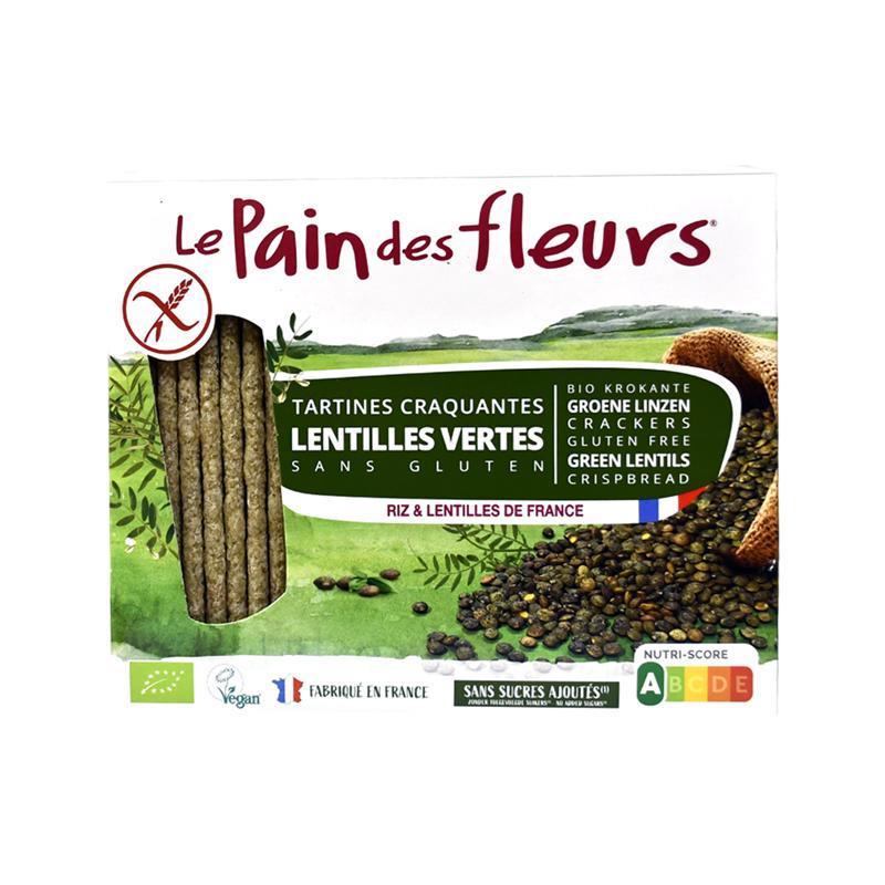 Rice crispbread "Le Pain des Fleurs" Bio, lentils, gluten free 150g