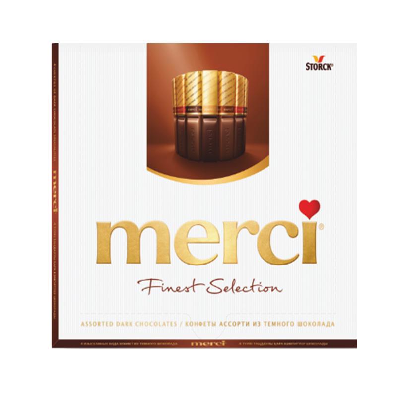 Набор конфет "Merci" темный шоколад 250г
