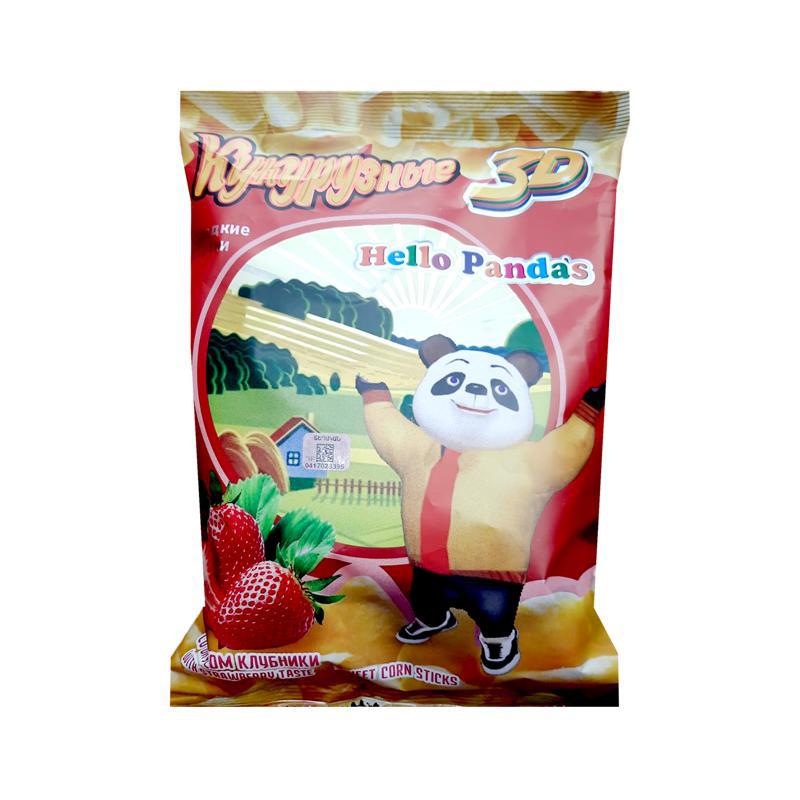 Եգիպտացորենի ձողիկներ «Հելլո Պանդա» ելակ 60գր