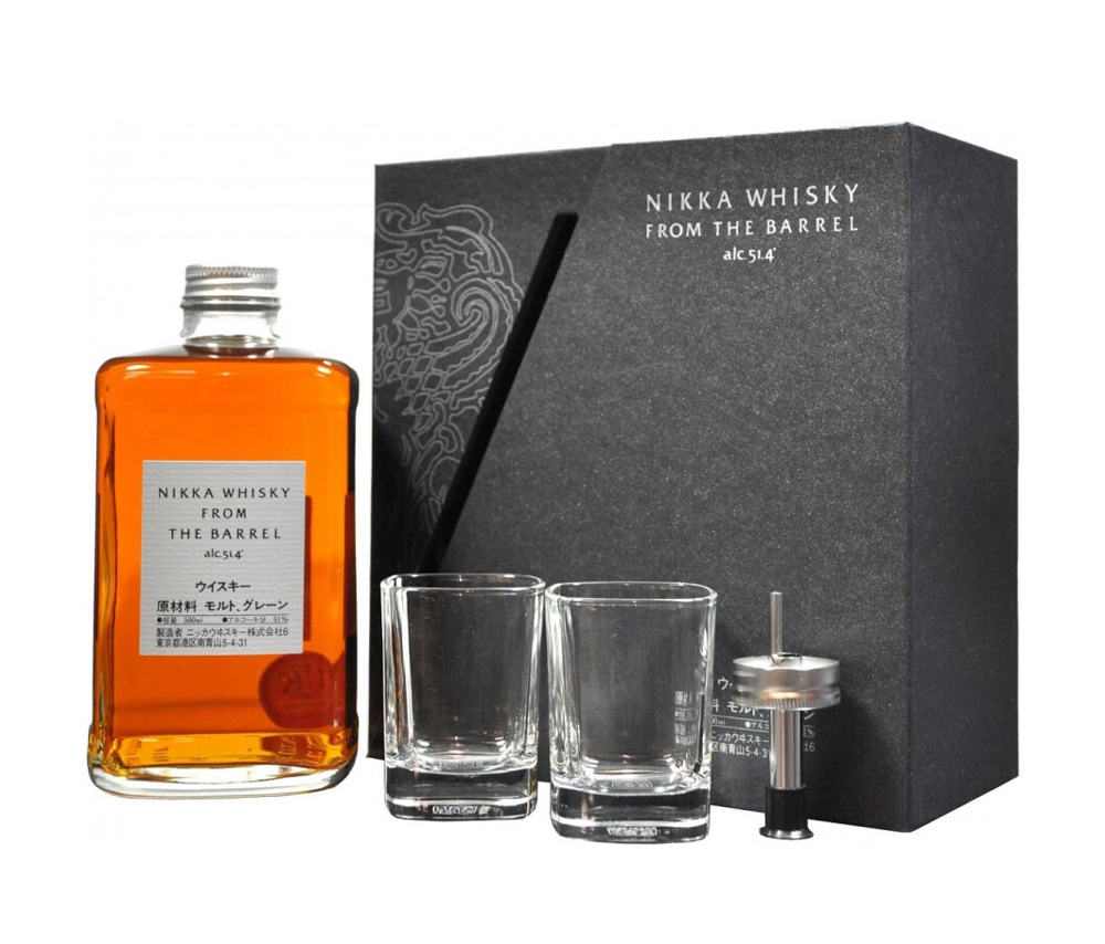 Վիսկի «Նիկկա» Ֆրոմ Դը Բարրել (տուփով 2 բաժակ) 0.5լ