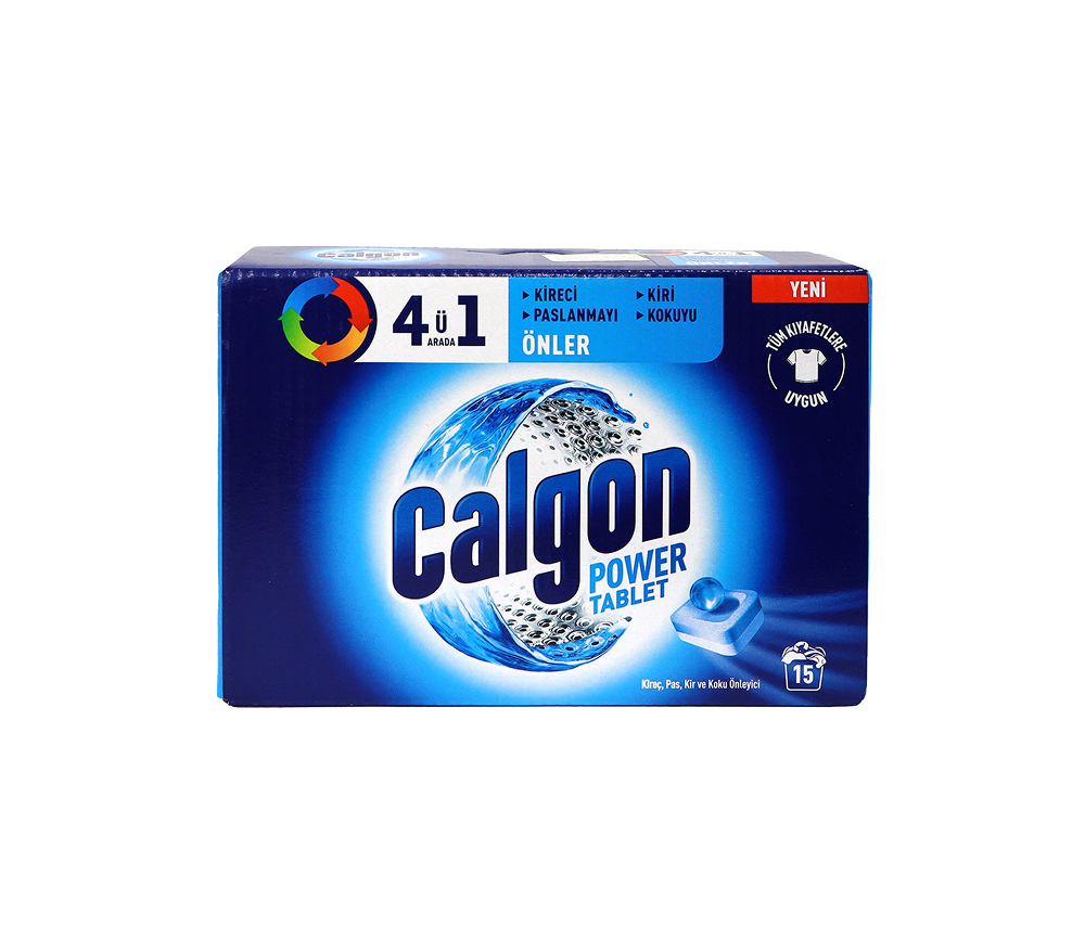 Ջուրը փափկեցնող կոճակներ լվացքի մեքենայի համար "Calgon" 15 կոճակ․