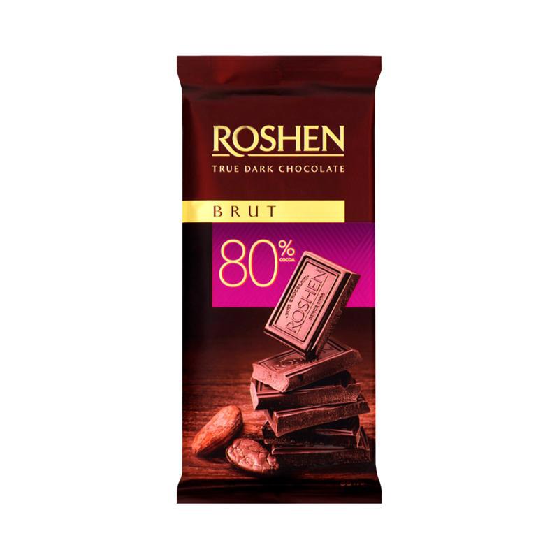 Շոկոլադե սալիկ «Ռոշեն» բրուտ 80% 85գր