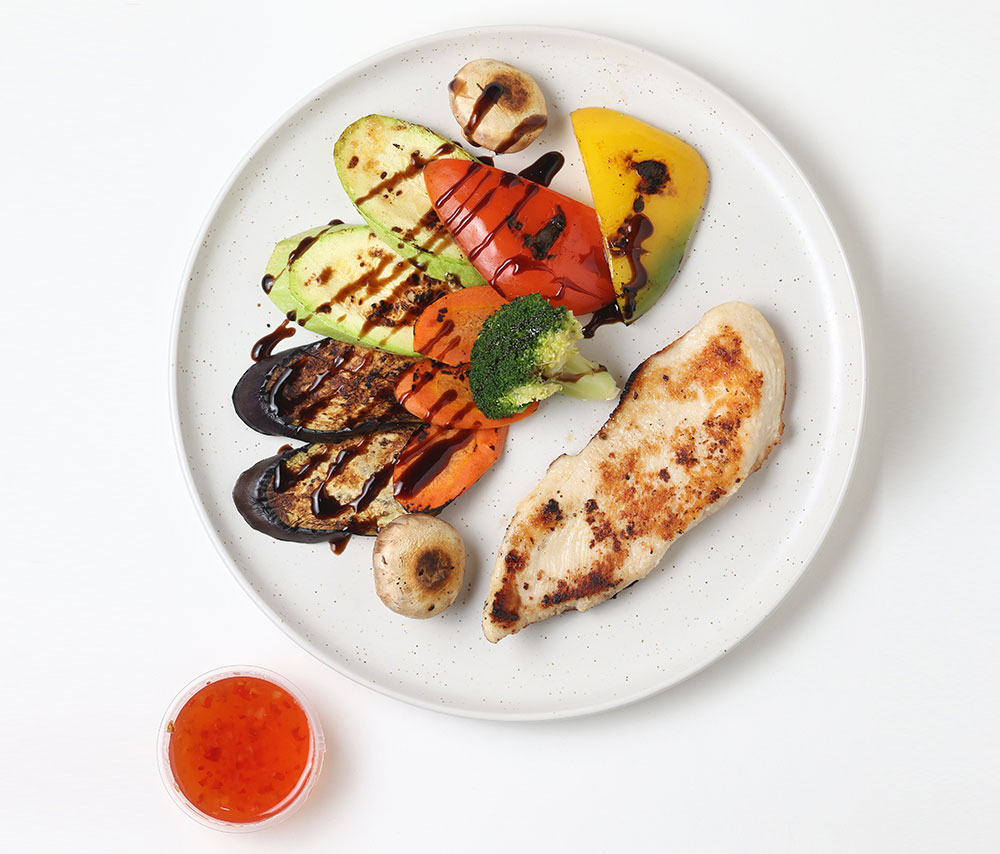 Հավի կրծքամիս բանջարեղենով