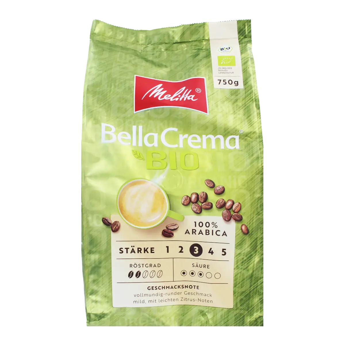 Coffee beans "Melitta Bella Crema Bio" 750g