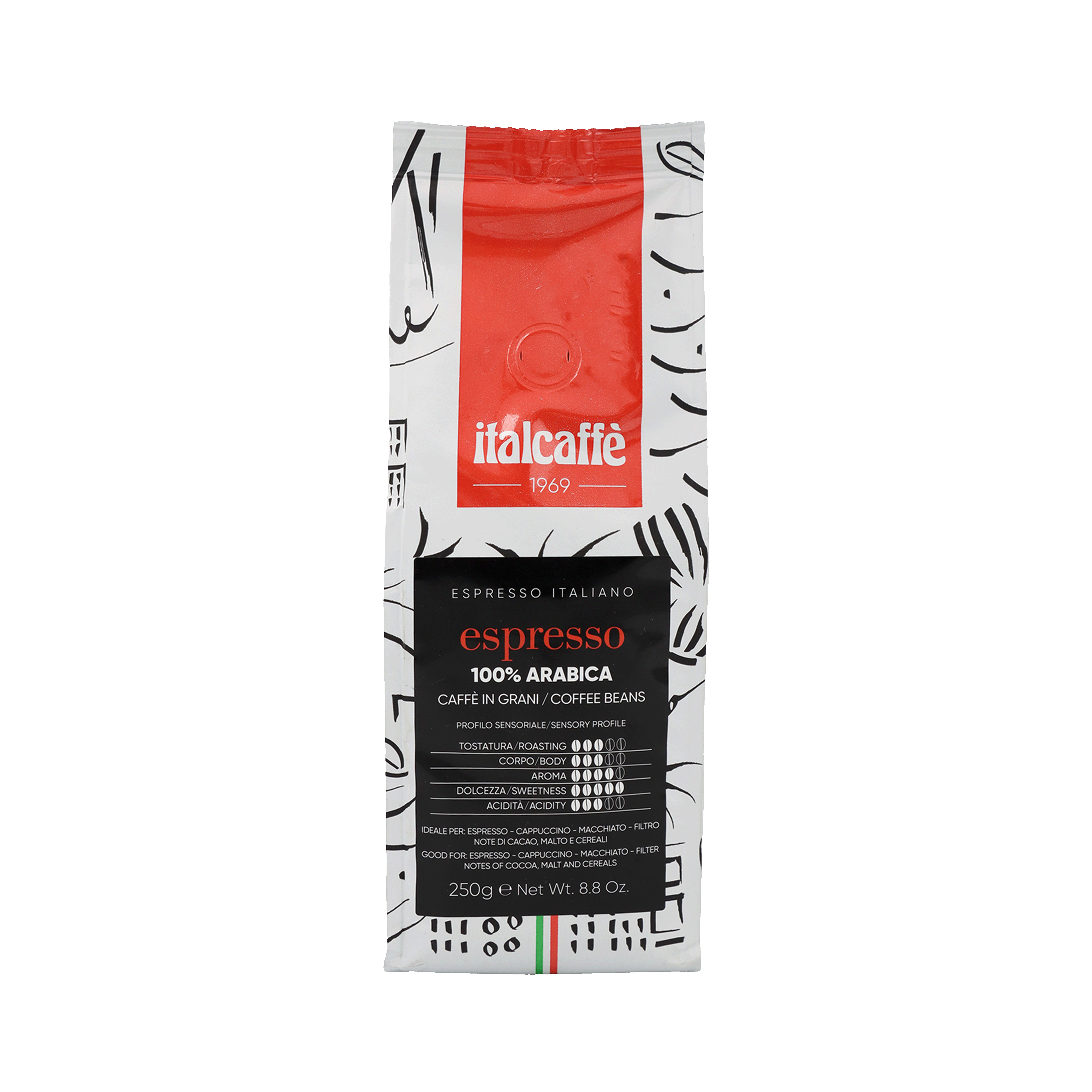 Coffee beans "Italcaffe" Espresso arabica 250g