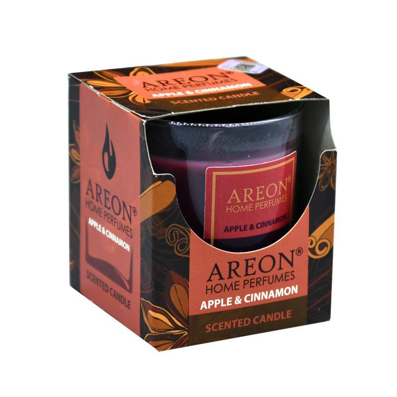Scented candle "Areon" apple and cinnamon 120g