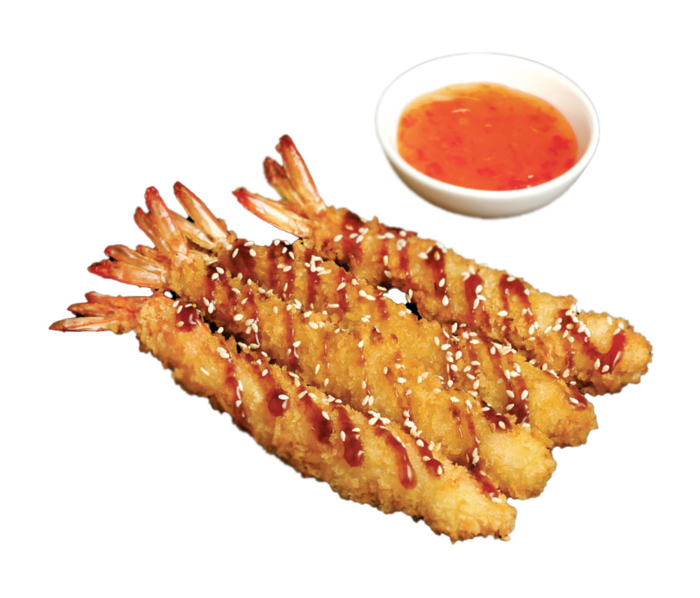 Shrimps in tempura (8 pcs)