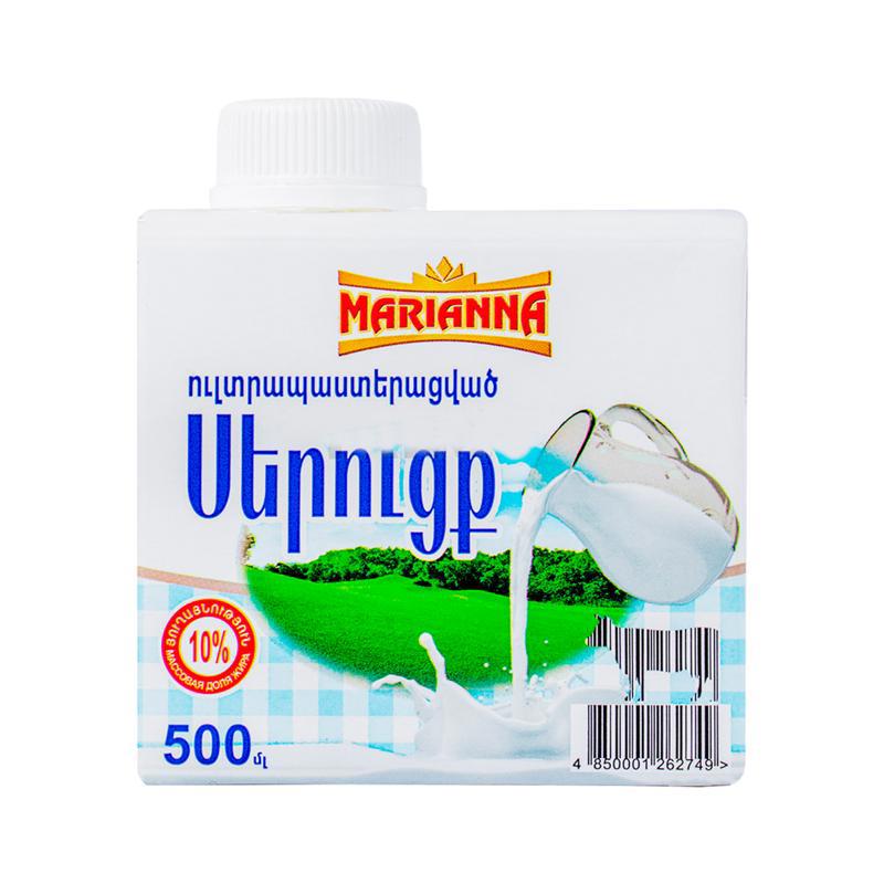 Սերուցք «Մարիաննա» ուլտրապաստերիզացված 10% 500մլ