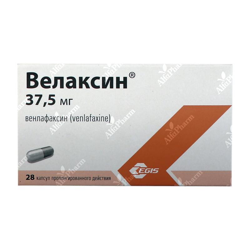 Velaxin capsules prolonged 37.5mg x 28
