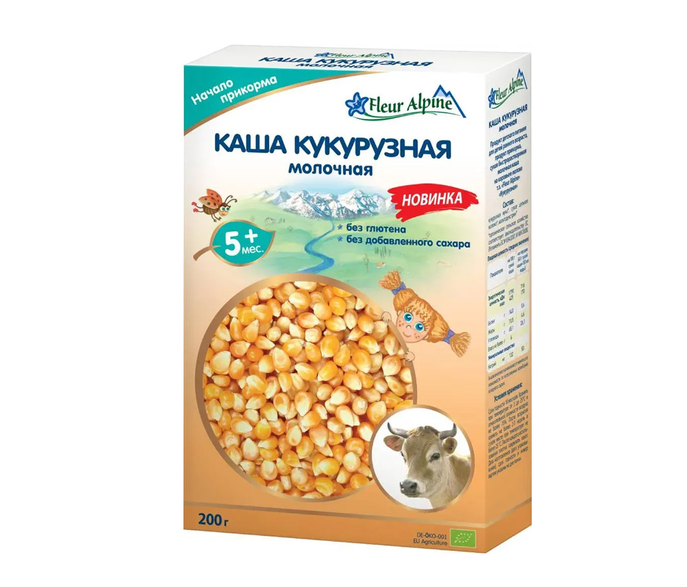 Каша Кукурузная молочная с 5 месяцев 200г