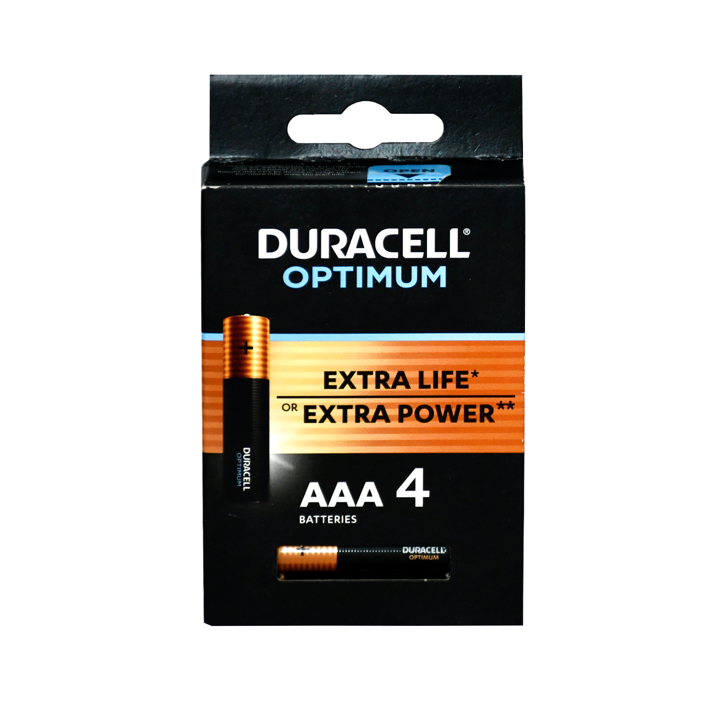 Batteries "Duracell" Optimum AAA 1.5V 4pcs