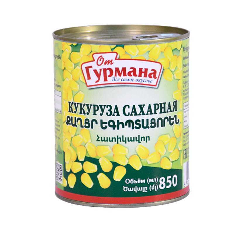 Եգիպտացորեն քաղցր «Օտ Գուրմանա» 850մլ