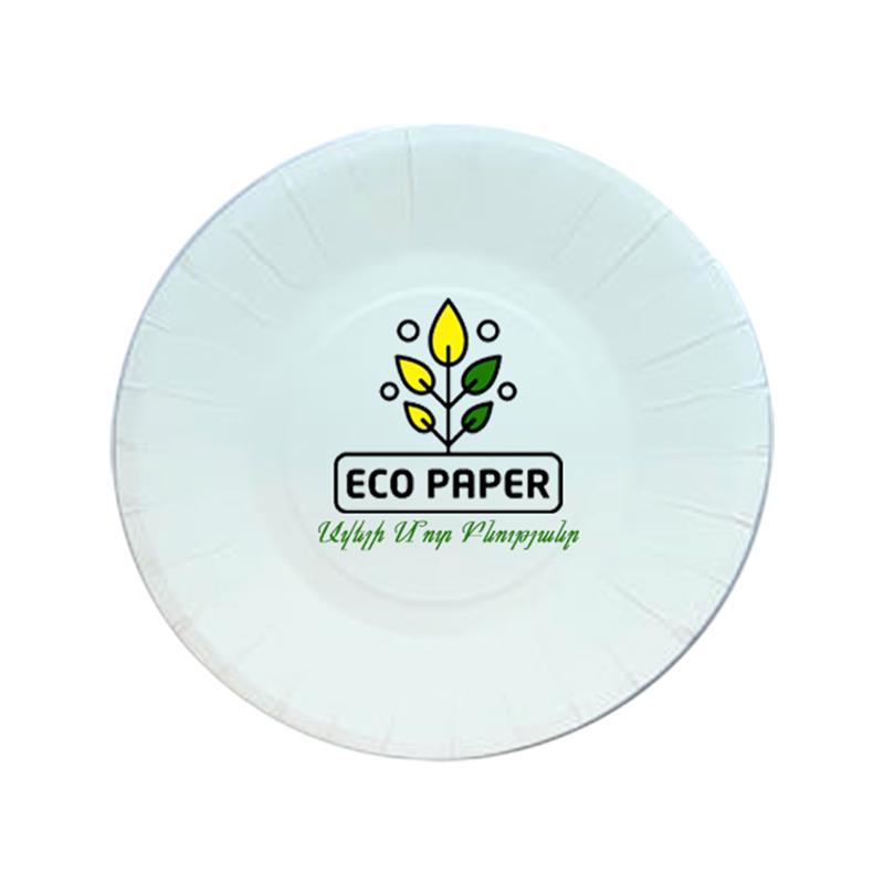 Paper deep plates "Eco Paper" 6pcs