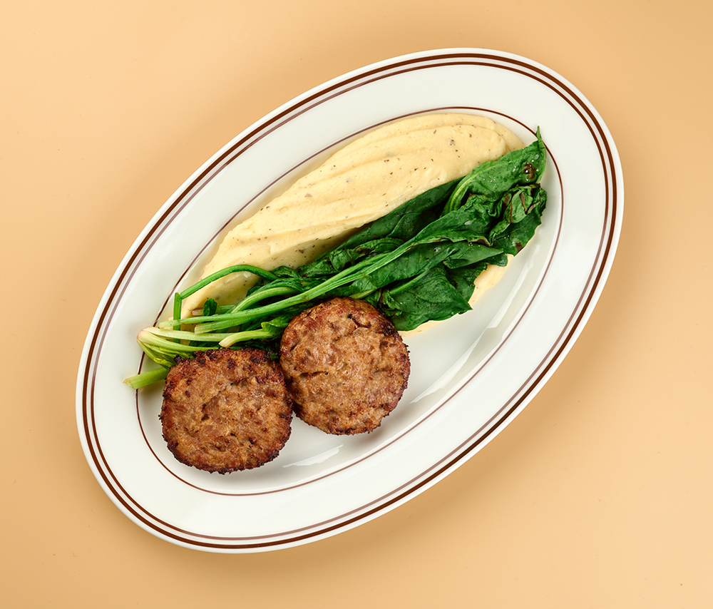 Куриные котлеты с трюфельным пюре