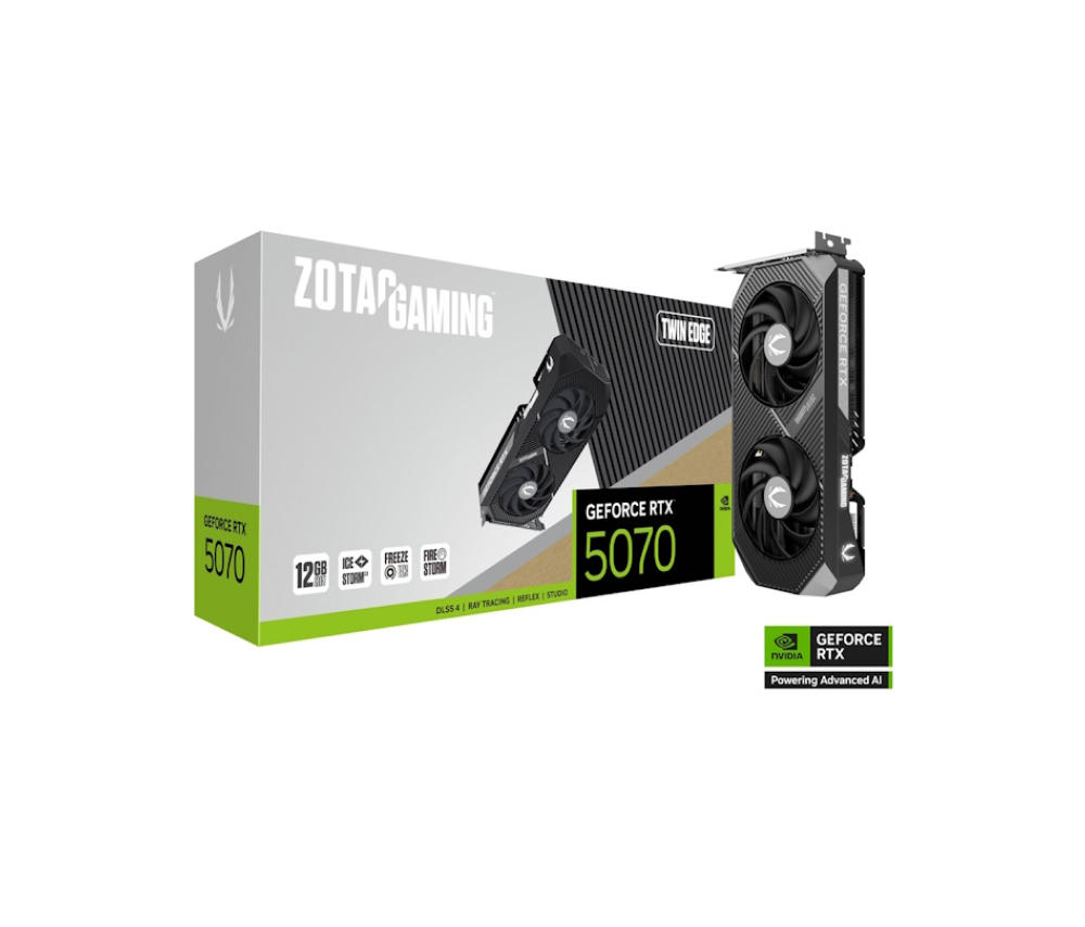 Տեսաքարտ Zotac Gaming Geforce RTX5070 Twin Edge 12GB P288-1N764-201Z8
