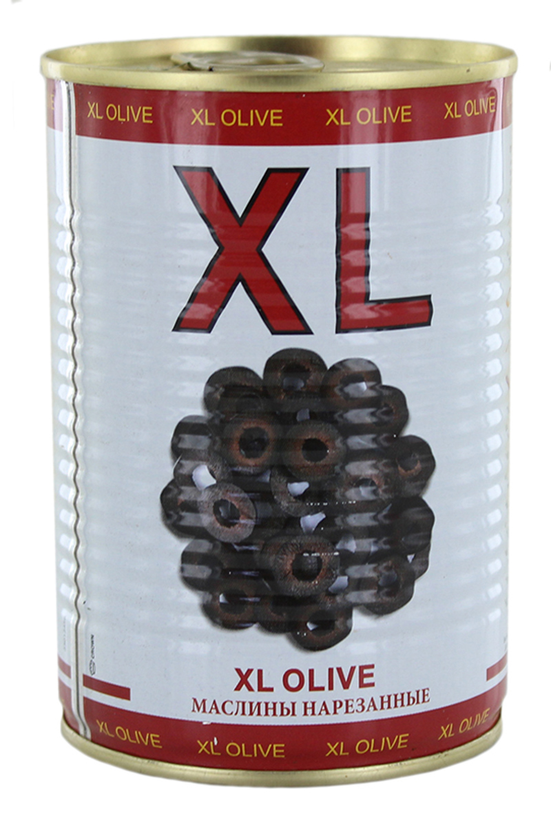 Оливки черные нарезанные "XL" 400г