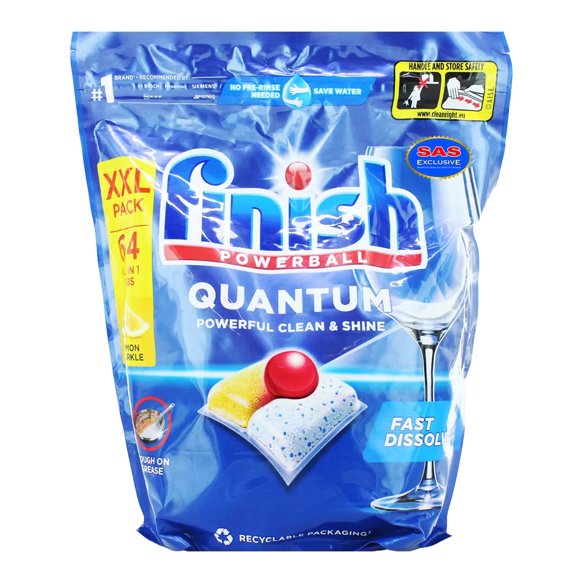 Capsules for dishwasher use "Finish Powerball Quantum" 64 pcs
