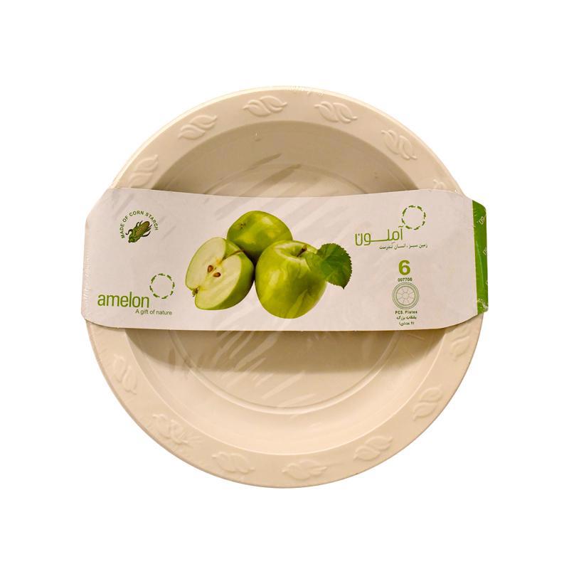 Round disposable plates "Amelon" 27cm 6pcs