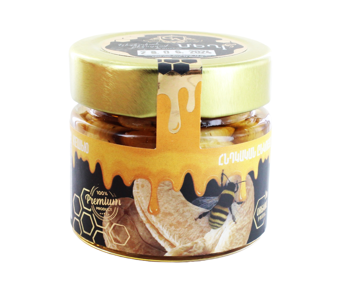 Мед с кешью "Golden Aura" 120г
