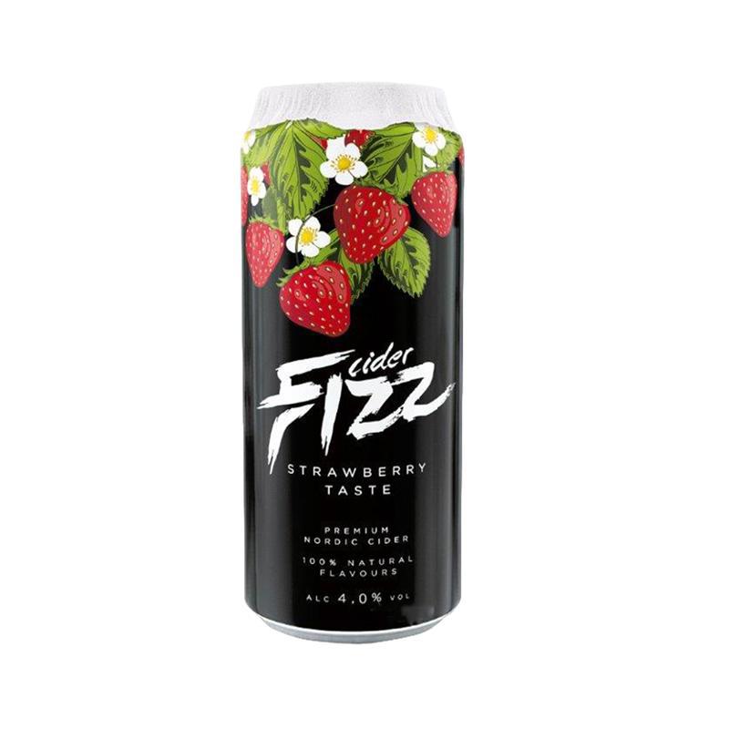 Cider "Fizz" Premium, strawberry (can) 0.5l